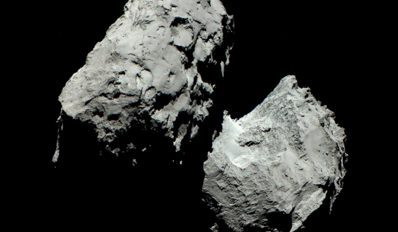 Image of 67P/Churyumov-Gerasimenko – a comet where all six important biological elements have been found. Image: ESA/Rosetta/NAVCAM