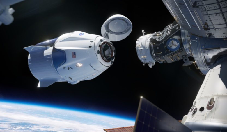 The first operational Crew Dragon mission to the ISS will carry three NASA astronauts and one JAXA astronaut. Image: NASA