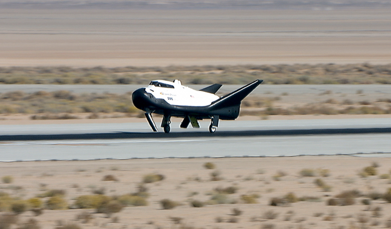 Dream Chaser had a successful free flight test in November 2017. Image: SNC/NASA