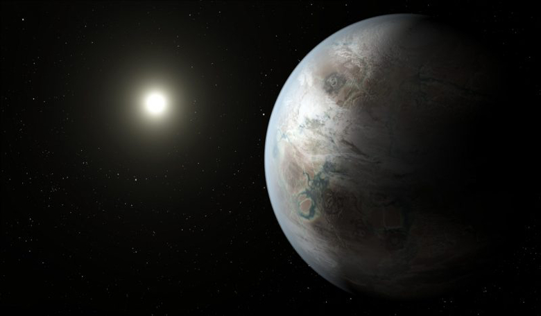 An artists impression of Kepler 452b - Earth's 'cousin.' Image: NASA