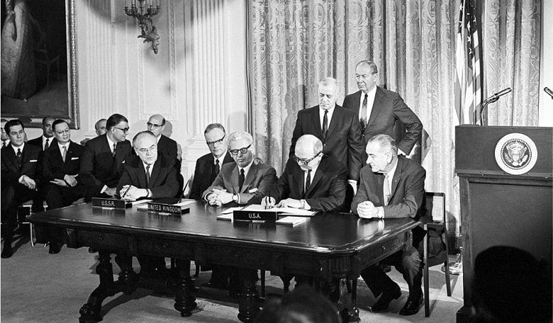 United Nations - signing of the Outer Space Treaty