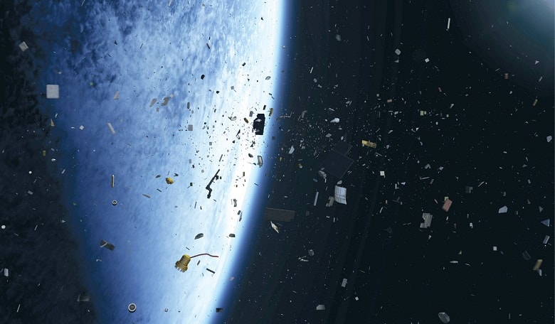 A ‘real’ view of what smaller pieces of space debris might look like in orbit