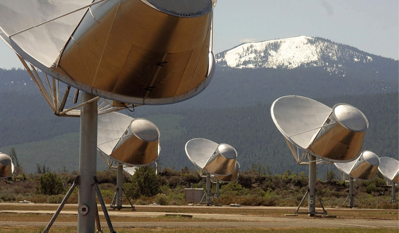 The Allen Telescope Array, California, which is dedicated to astronomical observations and a simultaneous search for extraterrestrial intelligence.