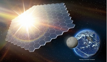geoengineering, global warming, Planetary Sunshade Foundation, Space sunshade