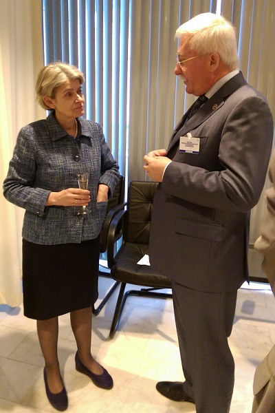 UNESCO Director General Irina Bokova and Igor Ashurbeyli