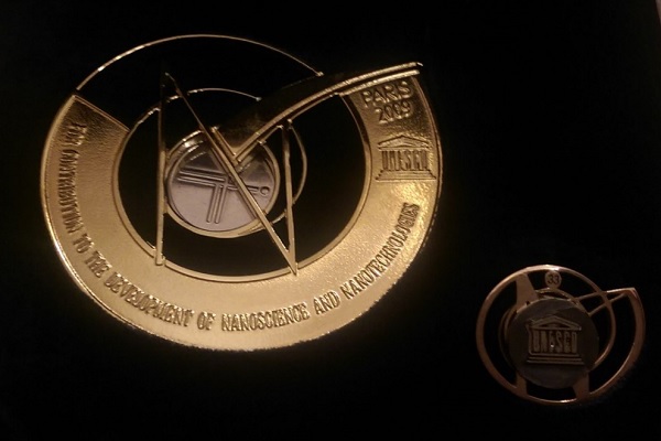 Gold Medal UNESCO For contribution to the development of nanoscience and nanotechnologies