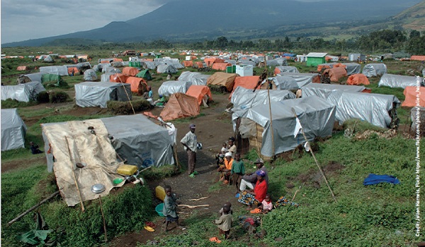 Management of camps for displaced persons, like Kibumba in the Democratic Republic of Congo, would be possible with the advanced notice afforded by an asteroid impact