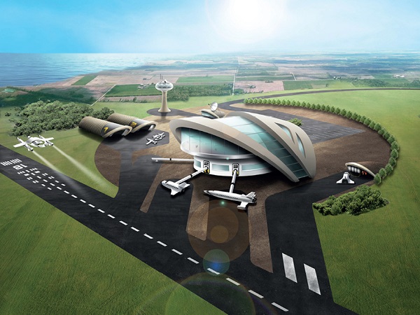 Impression of a potential UK spaceport