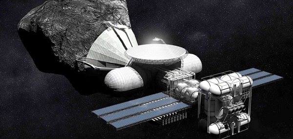 Mining an asteroid
