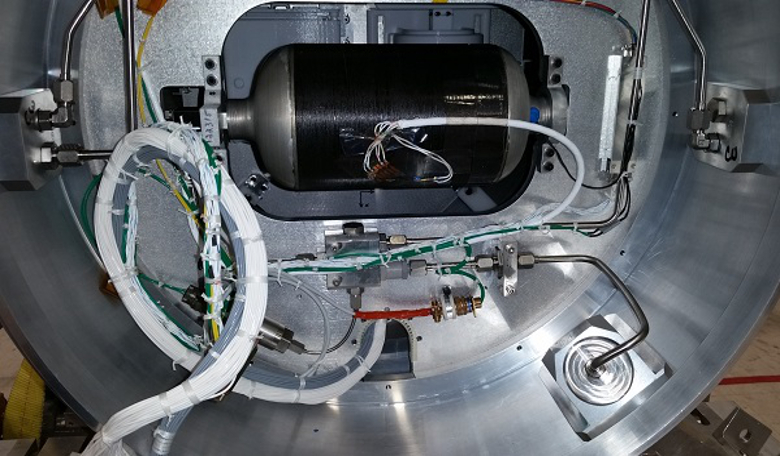 COPV tank snug inside sounding rocket. Image: NASA