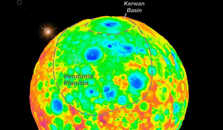 Colors reveal the elevations of craters and depressions on dwarf planet Ceres. Image: NASA/JPL-Caltech/UCLA/MPS/DLR/IDA