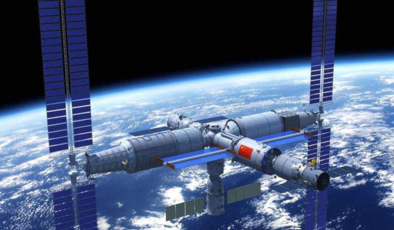 An artist impression of the Chinese Space Station. 18 new Chinese astronauts have been selected to join the project. Image: CMSA