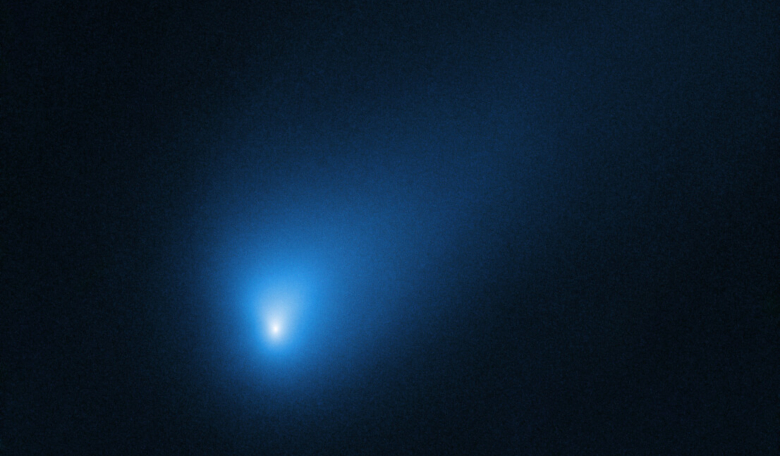 On 12 October 2019, the NASA/ESA Hubble Space Telescope observed Comet 2I/Borisov at a distance of approximately 420 million kilometres from Earth. Image: NASA, ESA, D. Jewitt (UCLA)