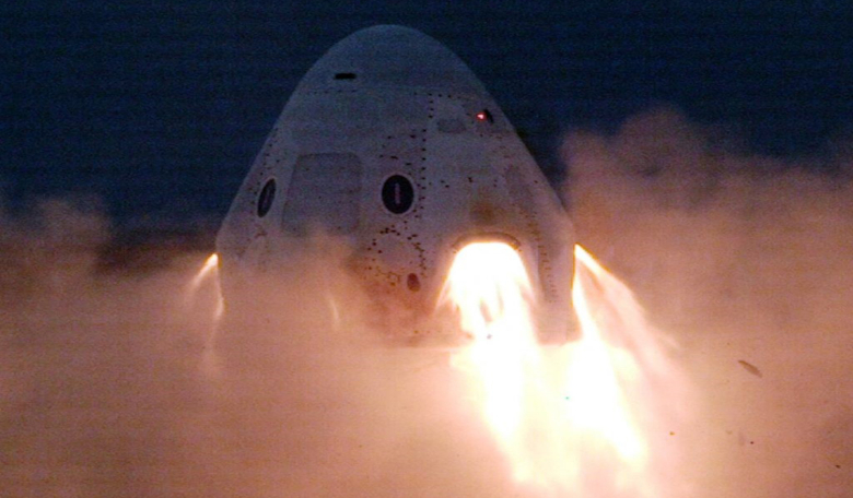 SpaceX's Crew Dragon spacecraft blasting off. Image: SpaceX