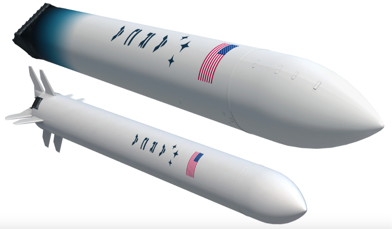The Haas 2CA, a Single Stage to Orbit (SSTO) rocket, with the Demonstrator 3 flight test vehicle. Image: ARCA