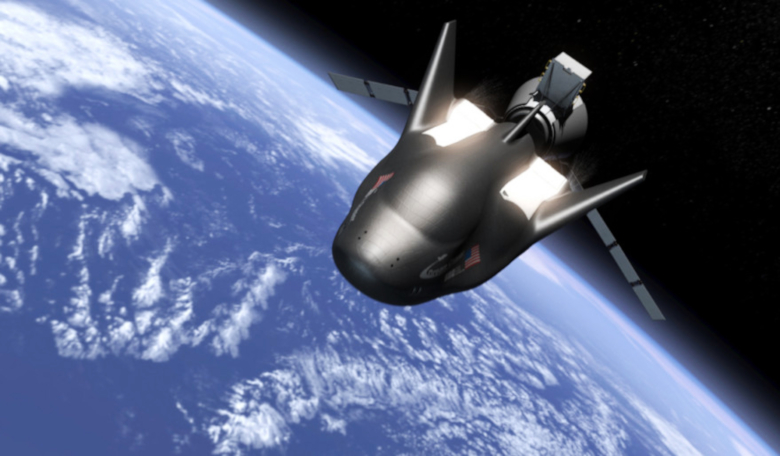 A rendering of SNC's Dream Chaser spacecraft.