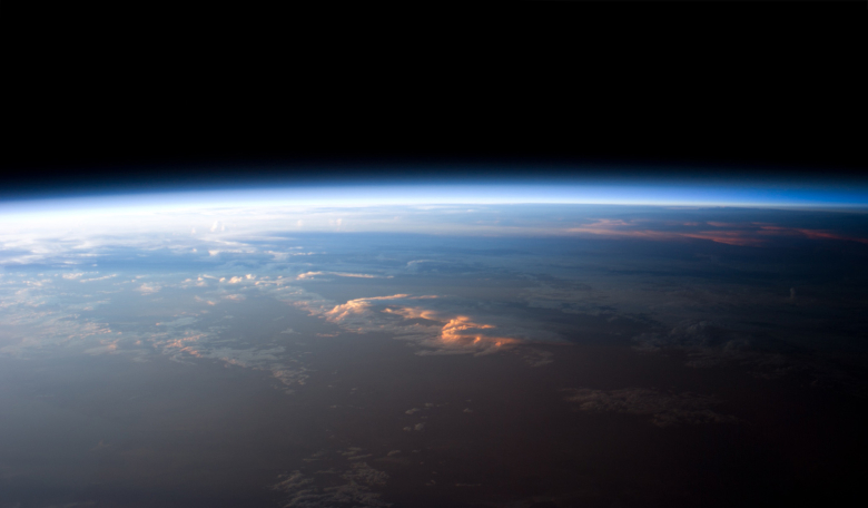 A view of Earth's atmosphere taken from space. Image: NASA