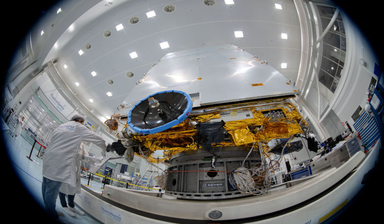 The Euclid structural and thermal model at Thales Alenia Space facilities. Image: ESA-S. Corvaja