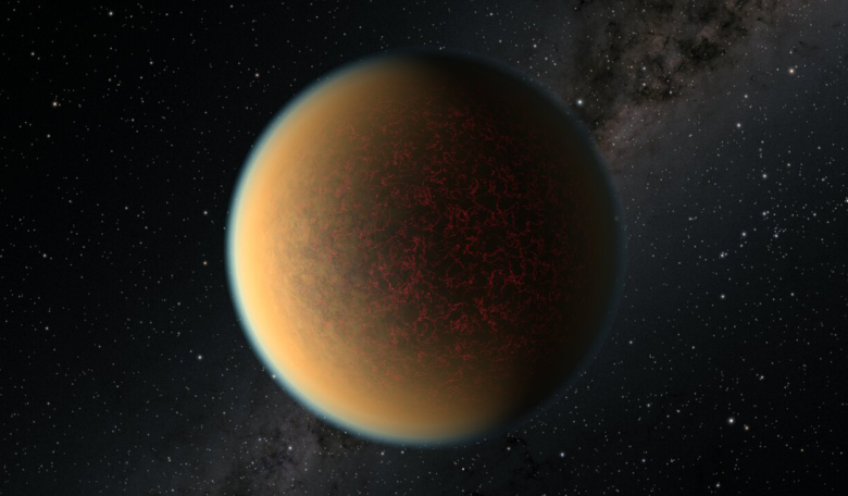 This image is an artist’s impression of the exoplanet GJ 1132 b. Image: NASA, ESA, and R. Hurt (IPAC/Caltech)