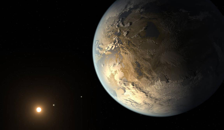 This illustration depicts Kepler-186f, the first validated Earth-size planet to orbit a distant star in the habitable zone, but does it have enough iron to help support life? Image: NASA Ames/JPL-Caltech/T. Pyle