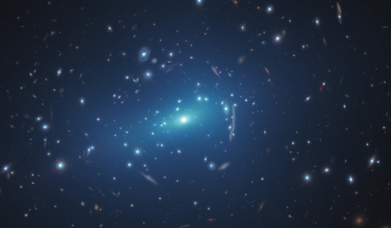 Astronomers using Hubble and the VLT have found that something may be missing from the theories of how dark matter behaves. Image: Hubble/ESA