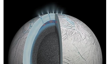 Cassini Mission, Enceladus, hydrothermal activity, Methane, microbial life