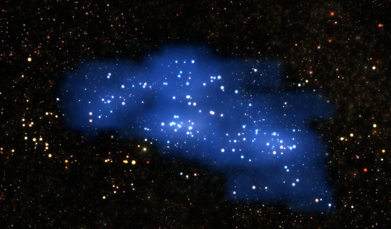 The Hyperion Proto-Supercluster – the largest and most massive structure yet found at such a remote time and distance. Image: ESO/L. Calçada & Olaga Cucciati et al.