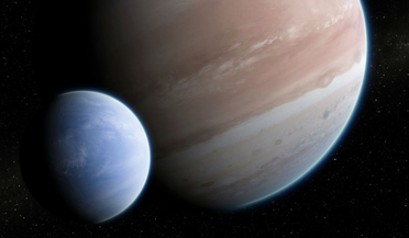 exomoon, Hubble Space Telescope, Kepler-1625b, Kepler-1625b-i, transit timing variations (TTVs)