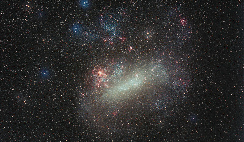 An enormous Galactic dwarf satellite like the Large Magellanic Cloud (above) has been found lurking close to the Milky Way. Image: ESA