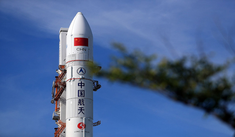 China’s Long March 5 heavy-lift rocket. Image: Xinhua News Agency/REX/Shutterstock
