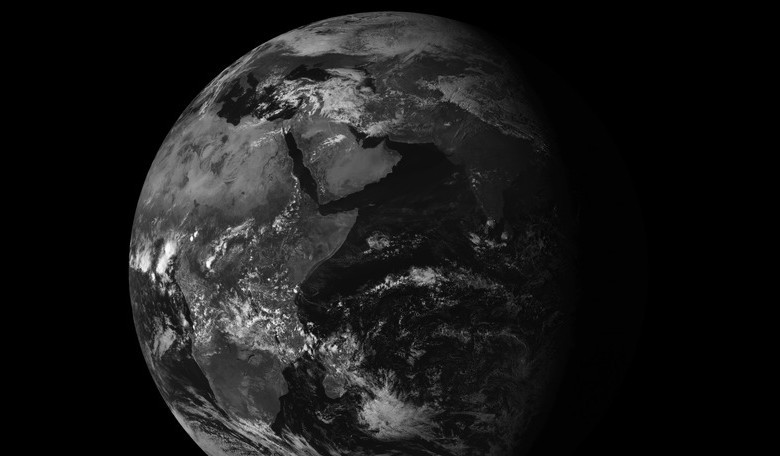 The last image of the Indian Ocean region taken by Meteosat-7 on 31 March at 11:30 to 12:00 UTC. Image EUMETSAT