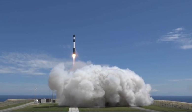 A Rocket Lab Electron booster lifts off from the Mahia Peninsula on 10 Nov, 2018, carrying six small satellites and a technology demonstrator for the company's 