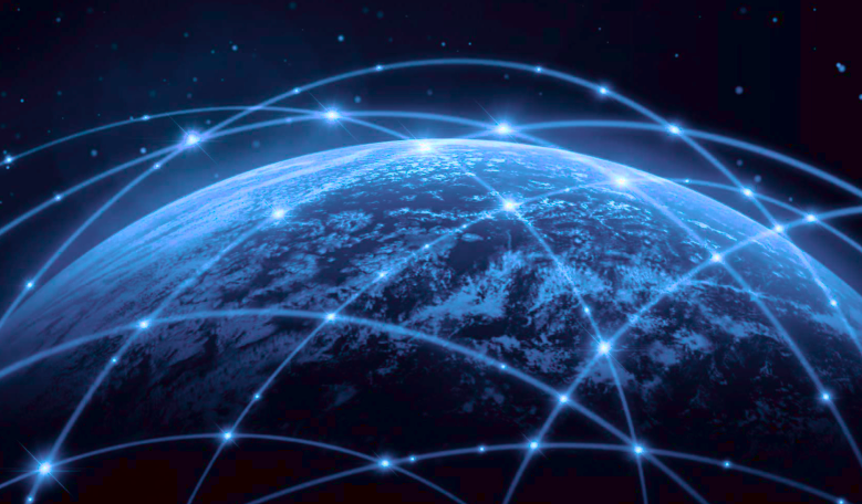 Satellite communications network. Image: Synertone Communication Corporation