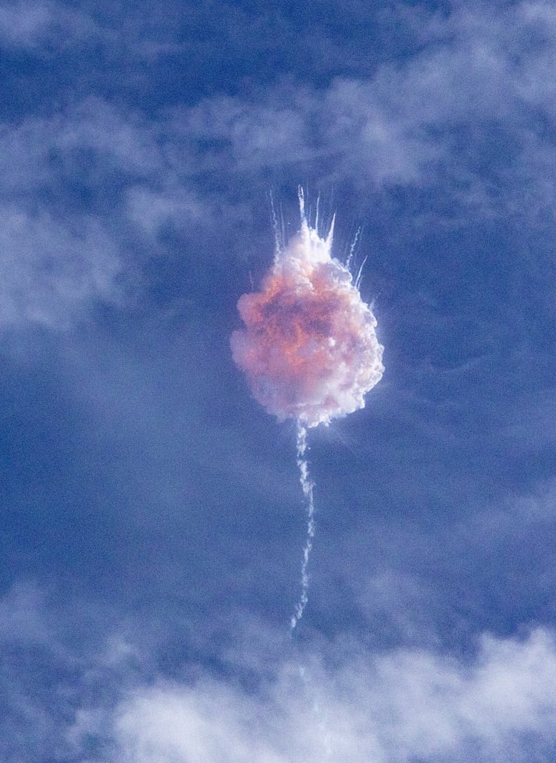 SpaceX's Falcon 9 goes boom, to prove that it's safe for humans to fly on board its Crew Dragon capsule. Image: Katie Darby