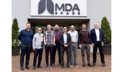 Spaceflux CEO Dr Marco Rocchetto and COO John Cook with MDA Space team at MDA hq.