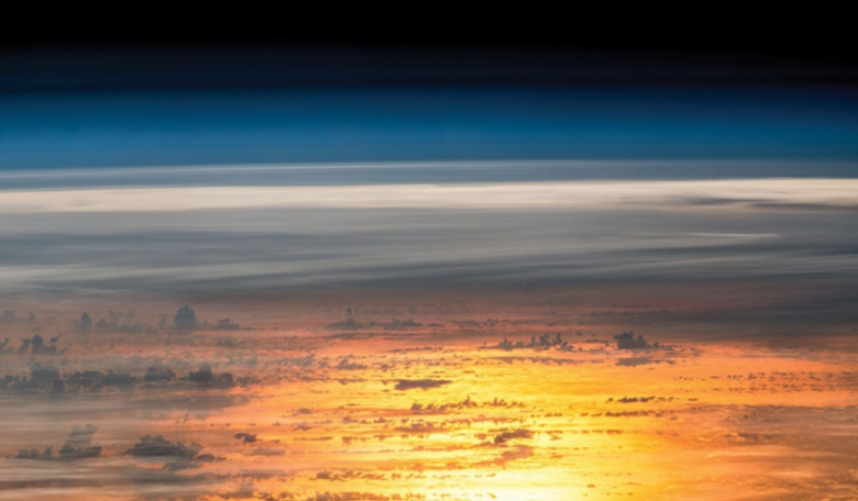 Sunset from the International Space Station (ISS) - but is it dawn or dusk for space innovation?