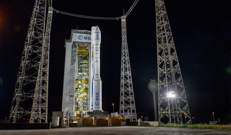  The Vega VV17 mission getting ready to launch from Europe’s Spaceport in Kourou, French Guiana. Image: ESA