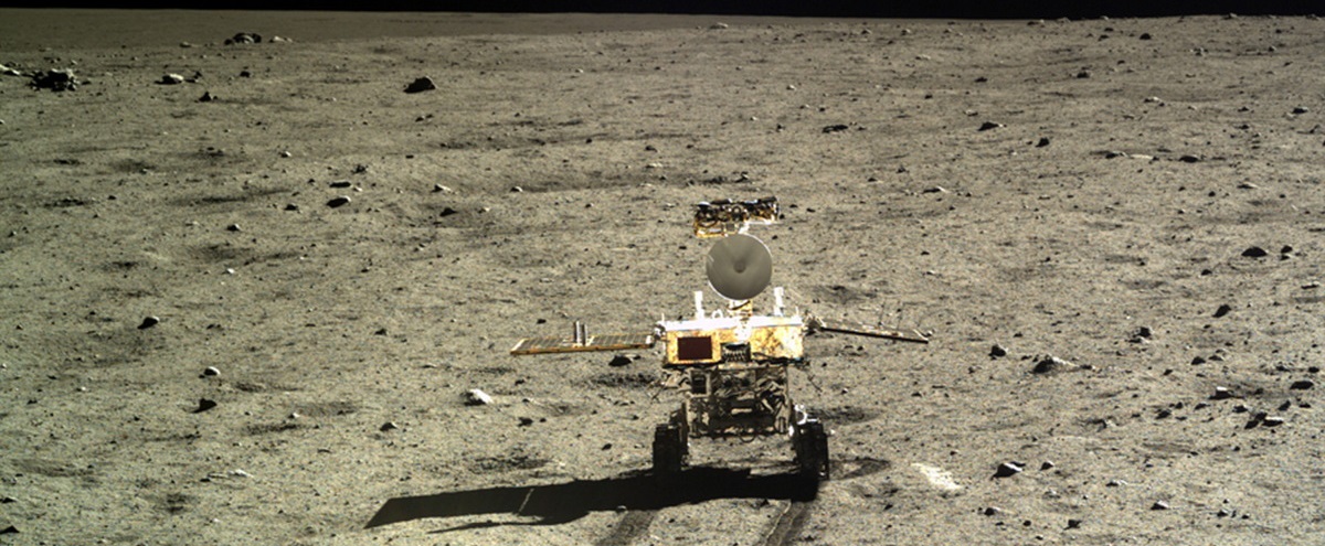 China's Yutu 2 rover on the Moon. Image: CNSA