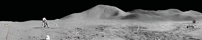 panoramic photos of moon landing