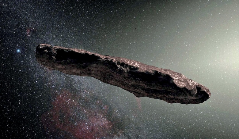 Oumuamua, the first known interstellar object to pass through the solar system. Scientists have found no evidence it is anything other than rock.