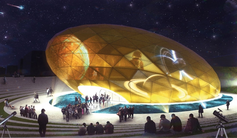Planetarium: Seed of Life, proposal for the 2016 Kırsehir Planetarium Competition by Keremcan Kirilmaz & Erdem Batirbek.