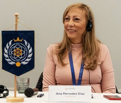 Asgardia Prime Minister Ana Mercedes Diaz.