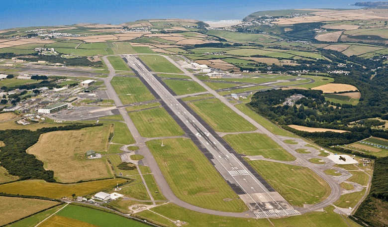 The runway at Cornwall Spaceport.