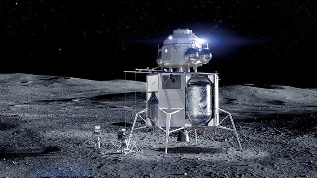 Blue Origin is developing its Blue Moon lunar transport vehicle. Blue Moon can deliver, host and deploy payloads on the lunar surface.
