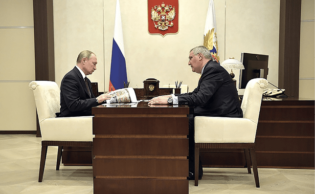 Dmitry Rogozin meeting with Vladimir Putin.