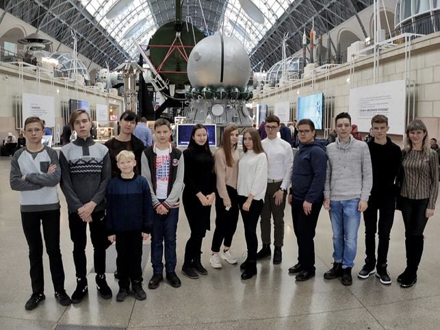 Young visitors to VDNK, Moscow.