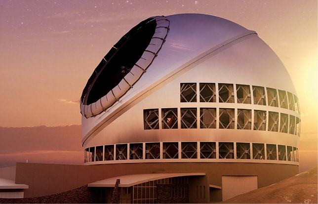Artist’s illustration of the proposed Thirty Meter Telescope