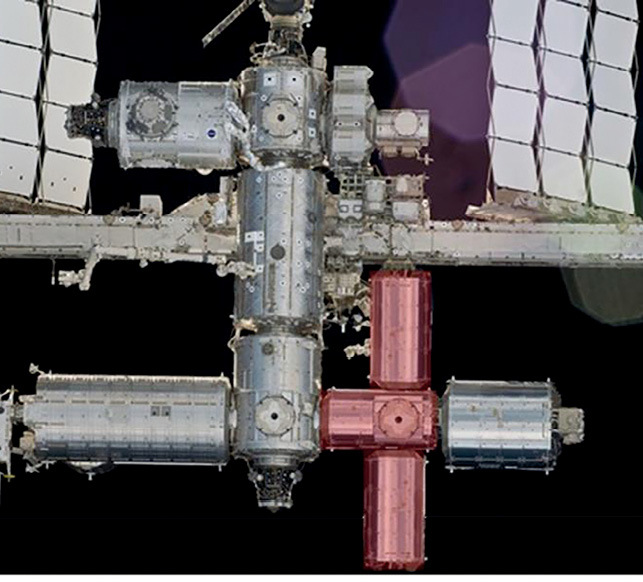 A new docking module has the potential to significantly enhance ISS operations (perspective from below the ISS).