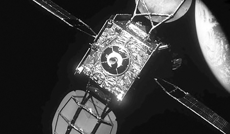 Visible near-field image of Intelsat 901, taken by MEV-1 from a distance of about 15 m, just prior to docking.