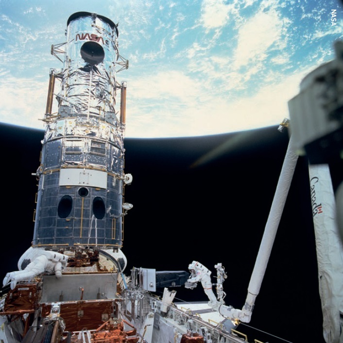 The first Hubble servicing mission.